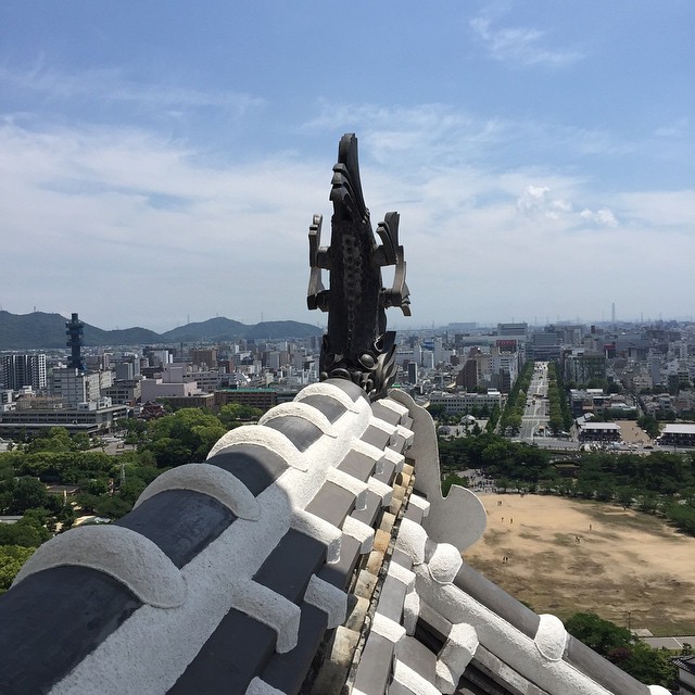 在 Himeji Castle