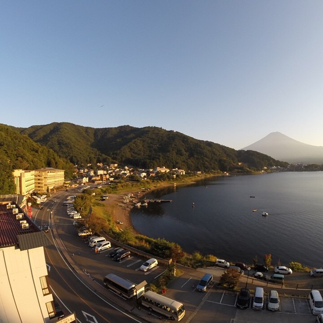 富士河口湖畔
